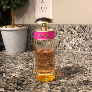 Prada Pink and Gold Fragrance Bottle